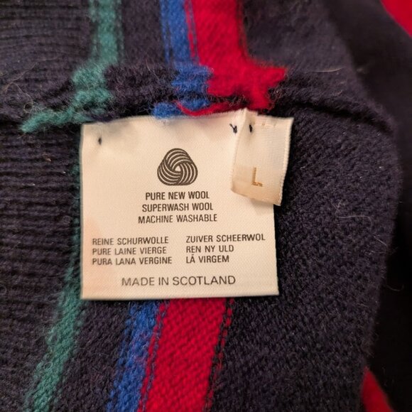 100% Pure Wool Vintage Pringle x Nick Faldo Oversized Sweater Made in Scotland - Picture 8 of 10